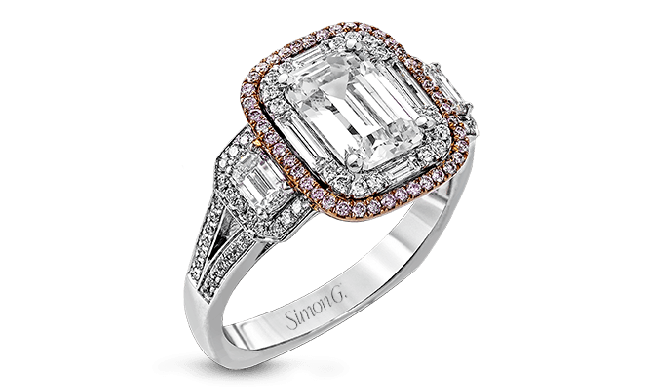 Simon G. Right Hand Ring 18k Gold (Rose, White) 1.18 ct Diamond - MR2638-18KRW