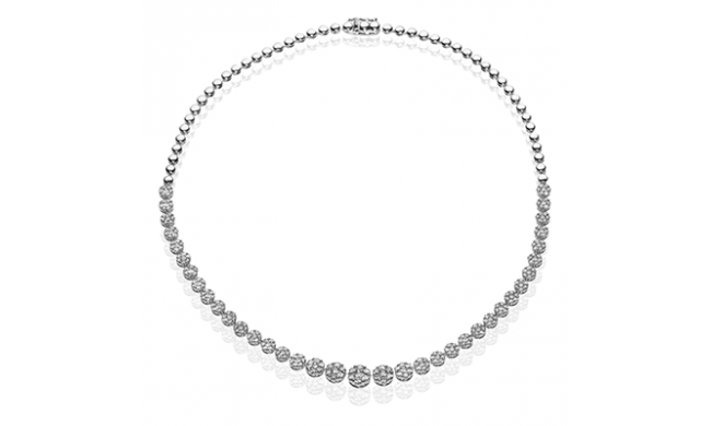 Simon G. Necklace 18k Gold (White) 6.01 ct Diamond - LP4492-18K