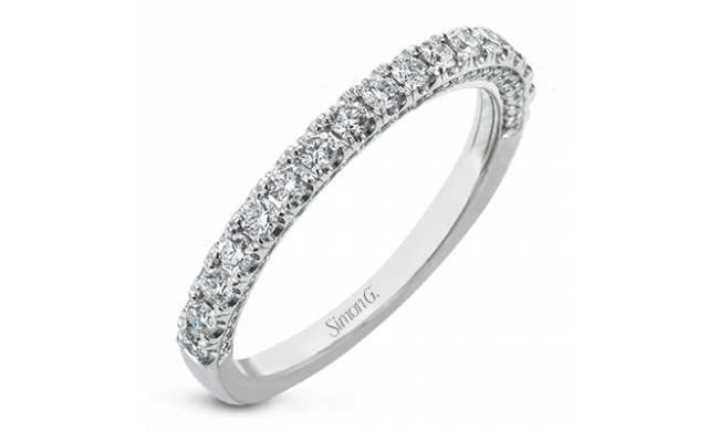 Simon G. 0.55 ctw 18k White Gold Wedding Band - LR2595-B-W-18KB