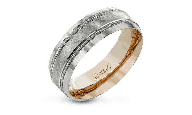 Simon G. Men Ring 14k Gold (Rose, White) - LG188-14K