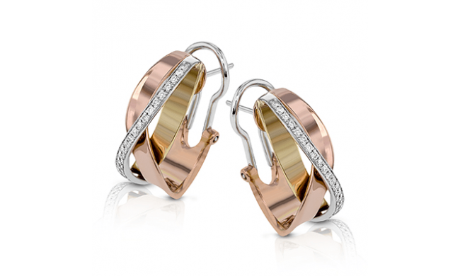 Simon G. Earring 18k Gold (Rose, White, Yellow) 0.24 ct Diamond - ME1900-18K