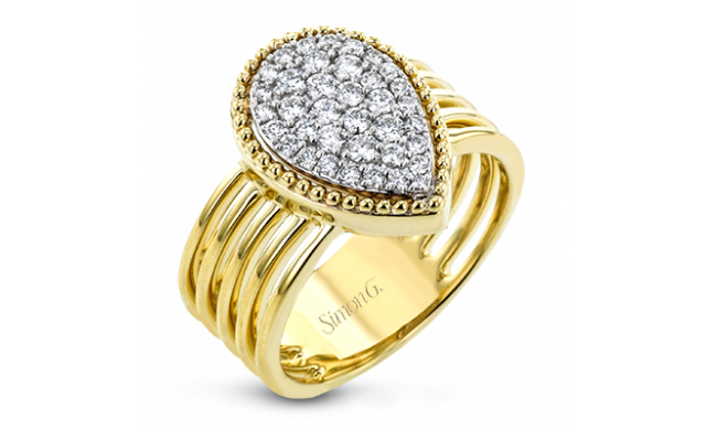 Simon G. Right Hand Ring 18k Gold (White, Yellow) 0.47 ct Diamond - LR2708-18K