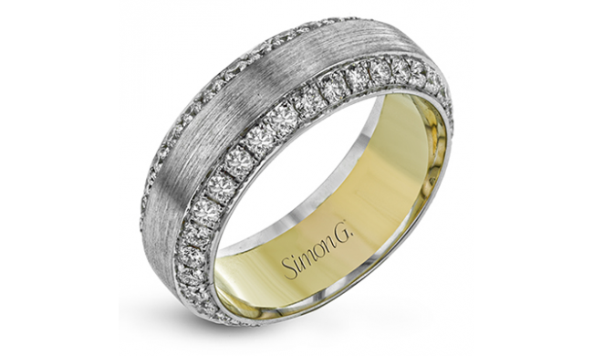 Simon G Men Ring 18k Gold (White, Yellow) 1.87 ct Diamond - MR2975-18K