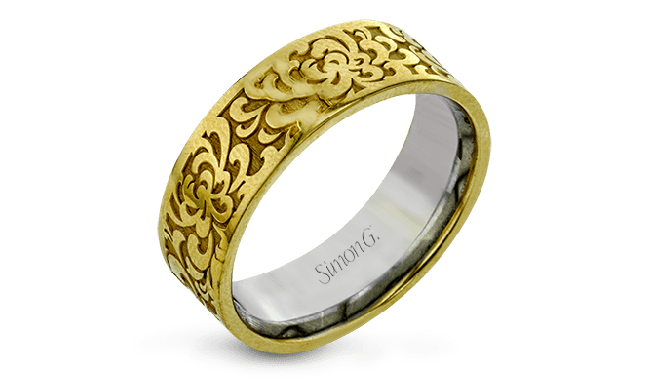 Simon G. Men Ring 14k Gold (White, Yellow) - LG175-Y-14K