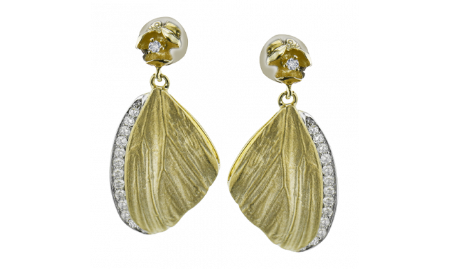 Simon G. Earring 18k Gold (White, Yellow) 0.21 ct Diamond - DE270-Y-18K