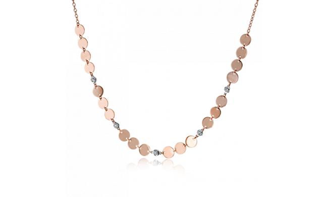 Simon G. Necklace 18k Gold (Rose, White) 0.15 ct Diamond - LP4774-18K