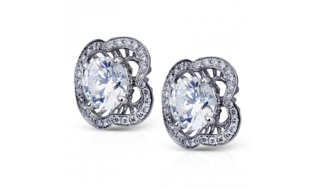 Simon G. Earring 18k Gold (White) 0.27 ct Diamond - ME1554-18K