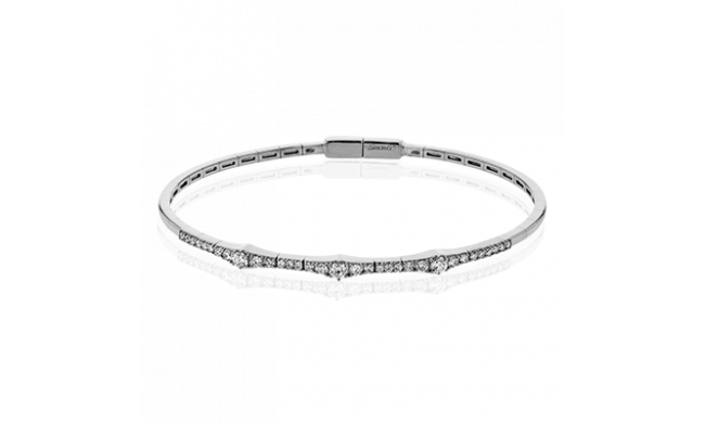 Simon G. Bangle 18k Gold (White) 0.61 ct Diamond - LB2382-18KW