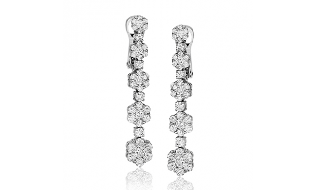 Simon G. Earring 18k Gold (White) 2.65 ct Diamond - LE2124-18K