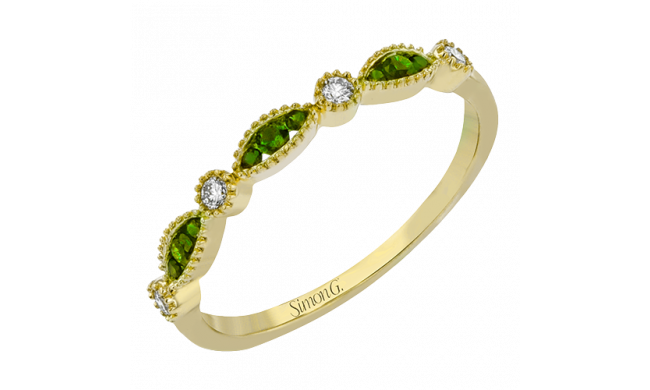 Simon G. Right Hand Ring 14k Gold (Yellow) 0.13 ct Tsavorite 0.07 ct Diamond - QR1030-Y-14K