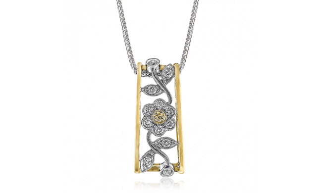 Simon G. Pendant 18k Gold (White, Yellow) 0.24 ct Diamond - MP1272-18K