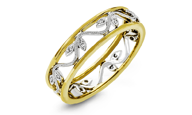 Simon G. Right Hand Ring 18k Gold (White, Yellow) 0.04 ct Diamond - MR2116-18K