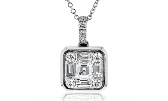 Simon G. Pendant 18k Gold (White) 0.69 ct Diamond - LP4520-18K