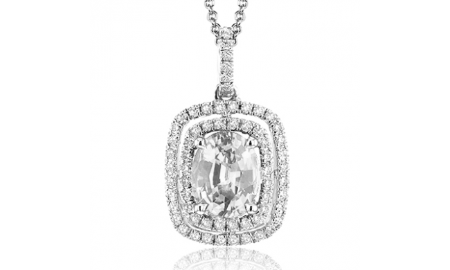 Simon G. Color Pendant 18k Gold (White) 0.23 ct Diamond - MP1920-18K