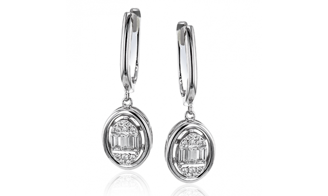 Simon G. Earring 18k Gold (White) 0.48 ct Diamond - LE4587-18K