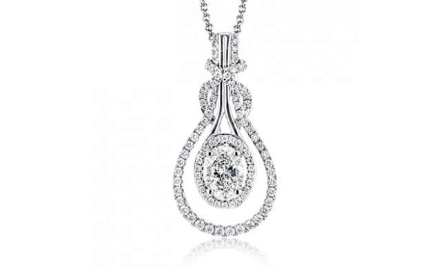 Simon G. Pendant 18k Gold (White) 0.84 ct Diamond - LP4586-18K