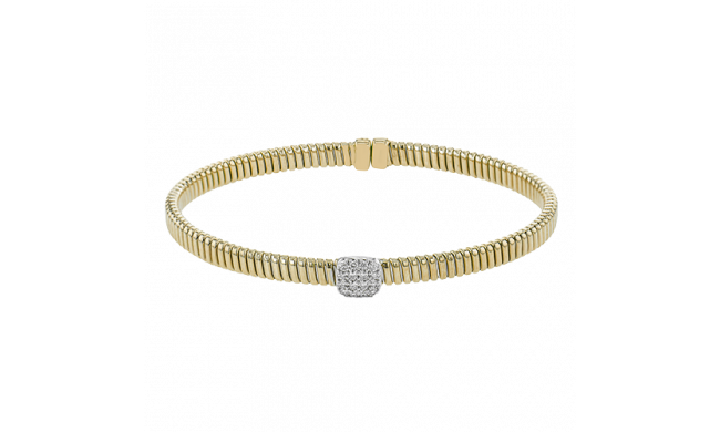 Simon G. Bangle 18k Gold (White, Yellow) 0.19 ct Diamond - LB2399-Y-18K2T