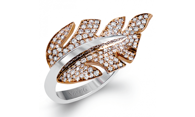 Simon G. Right Hand Ring 18k Gold (Rose, White) 0.55 ct Diamond - LR1038-18K