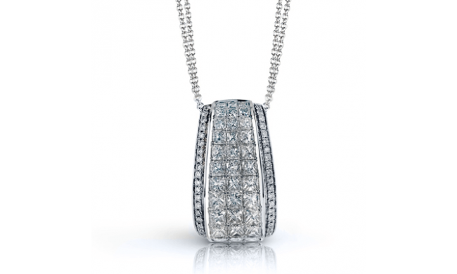 Simon G. Pendant 18k Gold (White) 1.56 ct Diamond - MP1902-18K