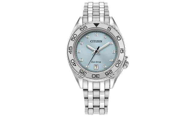 CITIZEN Eco-Drive Sport Luxury Carson Ladies Stainless Steel - FE6161-54L