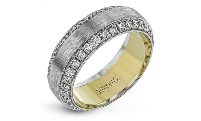 Simon G Men Ring 14k Gold (White, Yellow) 1.87 ct Diamond - MR2975-14K