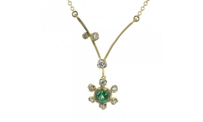 Simon G. Color Pendant 18k Gold (Yellow) 0.23 ct Tsavorite 0.12 ct Diamond - LP4596-Y-18K