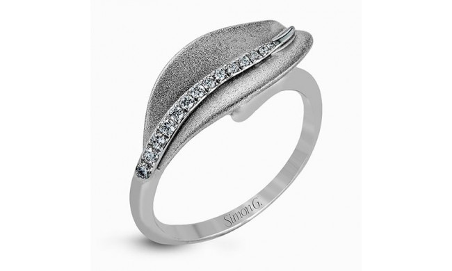 Simon G. 18k White Gold Diamond Ring - DR246