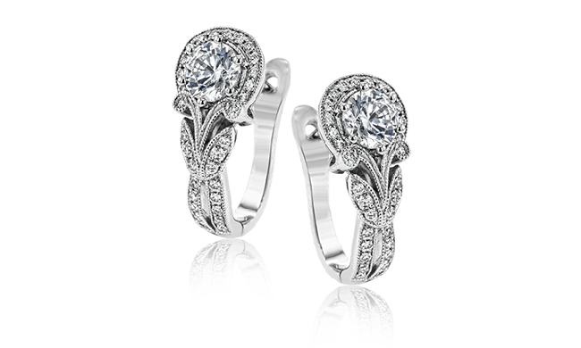 Simon G. Earring 18k Gold (White) 0.21 ct Diamond - TE629-18K