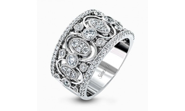 Simon G. 18k White Gold Diamond Ring - LP2040