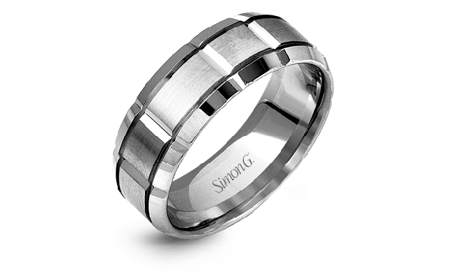 Simon G. Men Ring Platinum (White) - LG112-PT