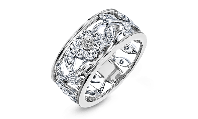 Simon G. Right Hand Ring Platinum (White) 0.33 ct Diamond - MR1000-R-PT