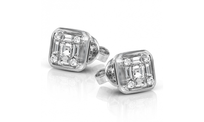 Simon G. Earring 18k Gold (White) 0.53 ct Diamond - LE4449-18K