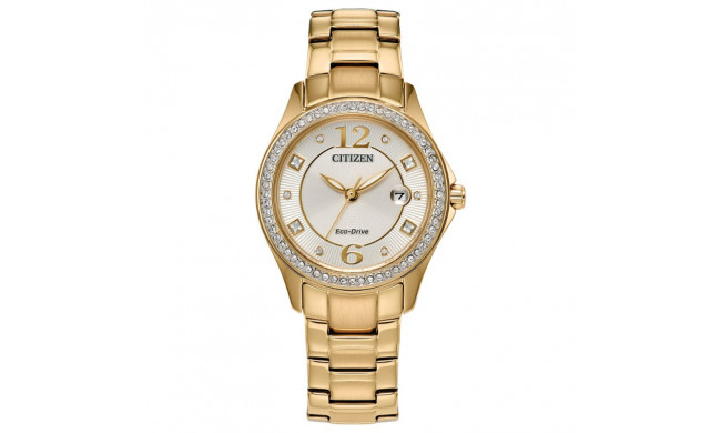 CITIZEN Eco-Drive Dress/Classic Eco Crystal Eco Ladies Stainless Steel - FE1147-79P