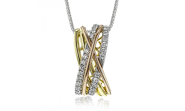 Simon G. Pendant 18k Gold (Rose, White, Yellow) 0.41 ct Diamond - MP2081-18K