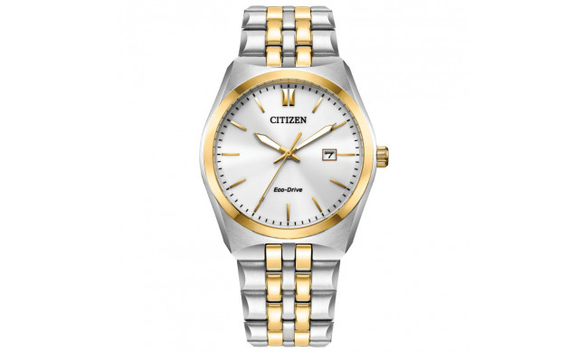 CITIZEN Eco-Drive Quartz Corso Mens Watch Stainless Steel - BM7334-58B