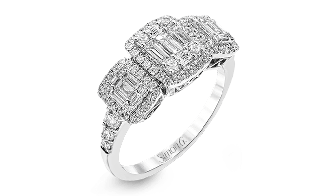 Simon G. Right Hand Ring 18k Gold (White) 0.93 ct Diamond - MR2363-18K