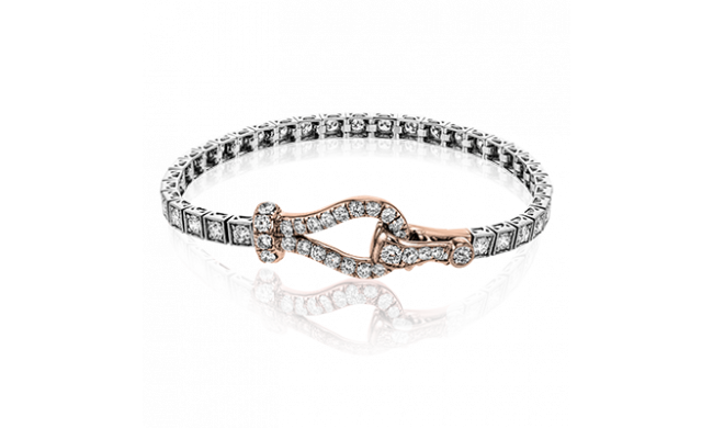 Simon G. Bracelet 18k Gold (Rose, White) 2 ct Diamond - MB1734-R-18K