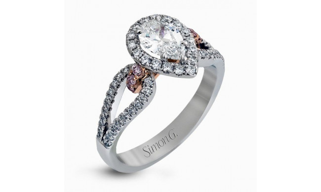 Simon G. 18k White Gold Diamond Engagement Ring - NR467