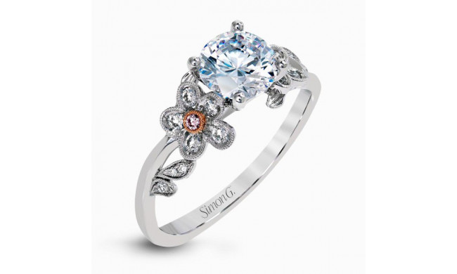 Simon G. 18k Two-Tone Gold Diamond Engagement Ring - MR2615