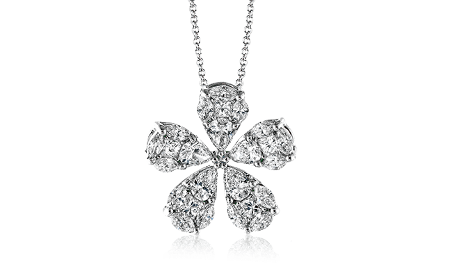 Simon G. Pendant 18k Gold (White) 1.05 ct Diamond - LP4276-18K