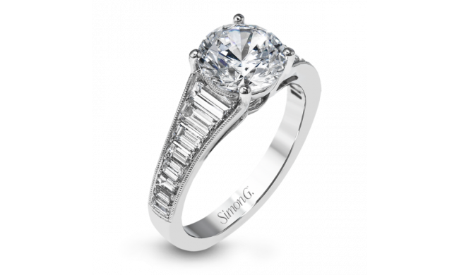 Simon G. 18k White Gold Diamond Engagement Ring - MR2358