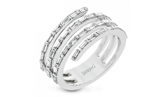 Simon G. Right Hand Ring 18k Gold (White) 1.11 ct Diamond - LR2606-18K