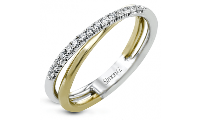 Simon G. Right Hand Ring 18k Gold (White, Yellow) 0.15 ct Diamond - MR1780-A-18K