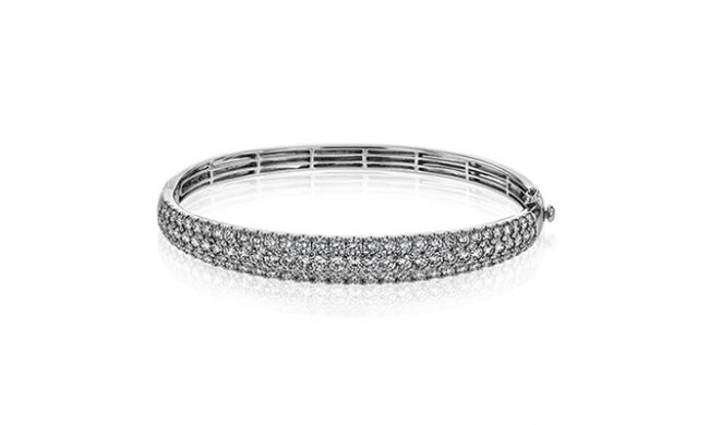 Simon G. Bangle 18k Gold (White) 5.43 ct Diamond - MB1174-18K