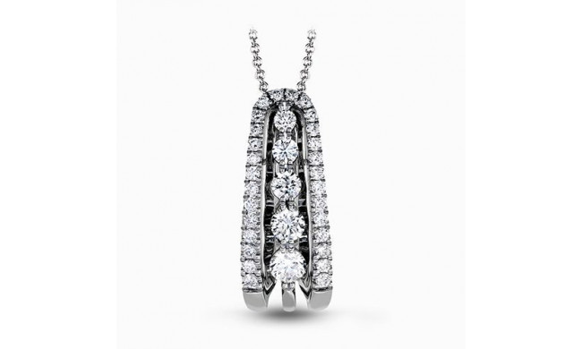 Simon G. 18k White Gold Diamond Pendant - MP1795