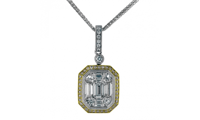 Simon G. Pendant 18k Gold (White, Yellow) 2.23 ct Diamond - MP1527-18KWY