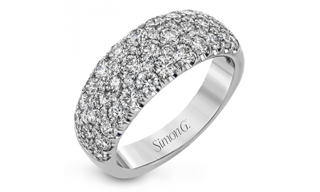 Simon G. 2.0 ctw Anniversary 18k White Gold Wedding Band - LR1174-W-18K