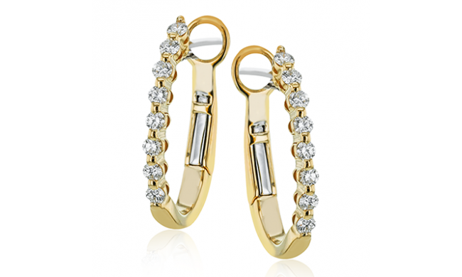 Simon G. Hoop Earring 18k Gold (Yellow) 0.32 ct Diamond - LE4580-Y-18K