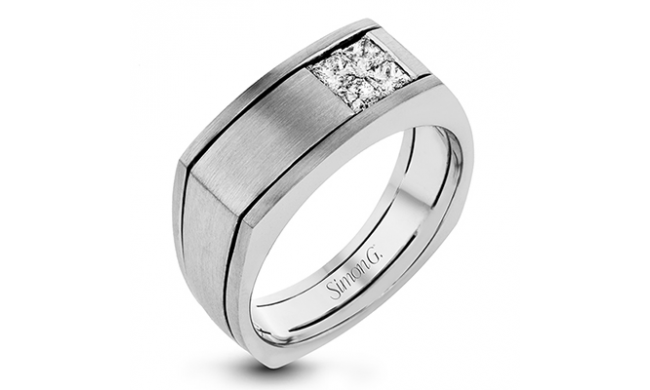 Simon G Men Ring Platinum White) 0.47 ct Diamond - MR2887-PT