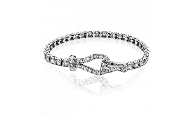 Simon G. Bracelet 18k Gold (White) 2 ct Diamond - MB1734-A-18KW